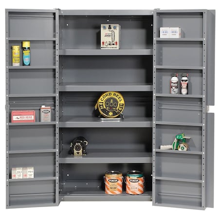 Global Industrial Bin Cabinet W/ Shelving, 38 in W, 72 in H, 24 in D 662153